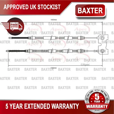 Fits Ford Escort 1.3 1.4 1.6 1.8 D TD Baxter Rear Hand Brake Cable 95AB2A603AE • $48.35