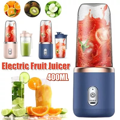 Portable USB Electric Fruit Juicer Smoothie Blender Bottle Juice Shaker Mixer AU • $20.99