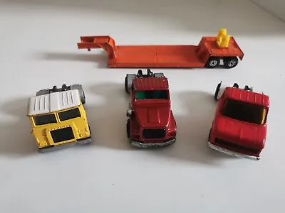 Matchbox Super Kings K27 + K115 + Low Loader + Matchbox Scammell Tractor • £12.95