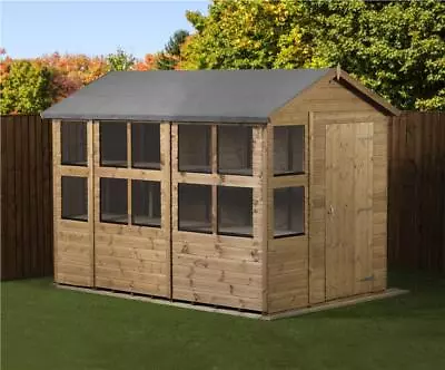 Empire Apex Potting Shed Wooden 6x10 Single Door Wooden 6ft X 10ft • £1000