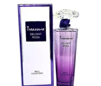 Tressure Delight Rosa Perfume EDP 100ml Similar To Loncome Tresor Midnight Rose • £16.99