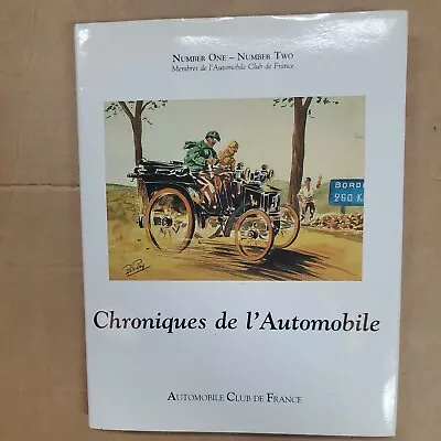 Chroniques De L'Automobile Auto History Book Automobile Club De France  • $24.99