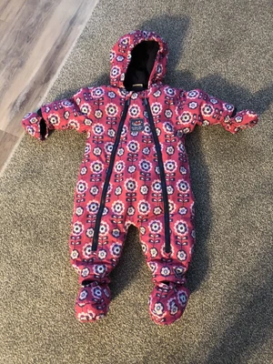 £9.99 • Buy Jo Jo Maman Snowsuit Splish Splash Girls Fleece Lined Waterproof  0/3 M Ex Cond