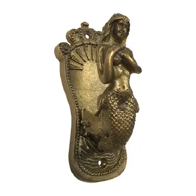 Antique Vintage Style Solid Brass Mermaid Wall Hook Beach Nautical Decor Boat • $29.99