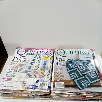 Lot Of 28 Quilting Magazines 2006 - 2013. McCall's Quilting.  • $34.99