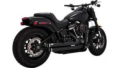 Vance & Hines 47341 Black Big Shots Staggered Exhaust For Harley Softail 18-22 • $1149.99