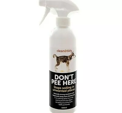 DON'T PEE HERE SPRAY - (500ml) - Sharples Clean N Tidy Deterrent Bp Stop Dog Wee • £79.99