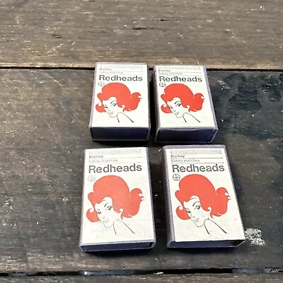 Brymay Redheads Vintage Match Box X 4 Unused • $25