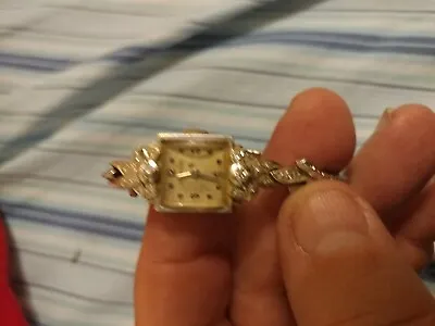 Vintage Ladies Longines 14K White Gold Diamond Watch  • $999.99