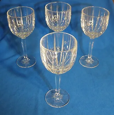 4 Waterford Crystal Marquis Omega All Purpose Wine Glasses Clear 8 1/2  Tall • $39.99