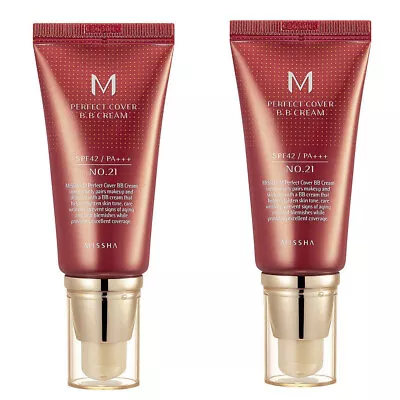 MISSHA M Perfect Cover BB Cream #21 SPF 42 PA+++ 50ml (2ea) / K-Beauty • $25.99