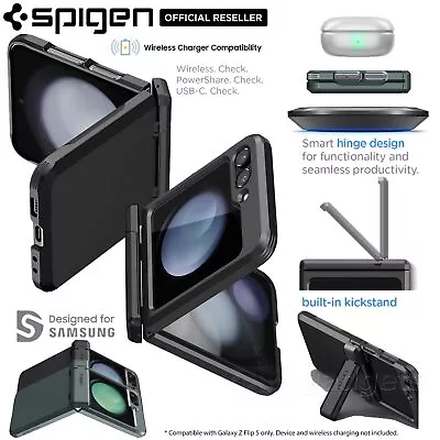 For Samsung Galaxy Z Flip 5 Case SPIGEN Tough Armor Pro Heavy Duty Hard Cover • $85.98