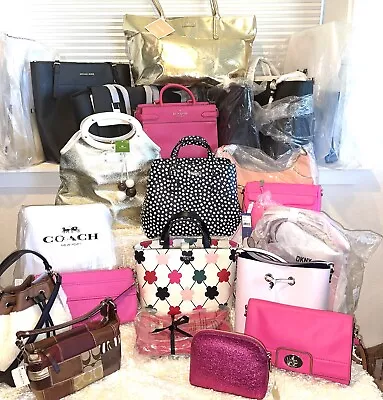 NWT Lot Of 22 Designer Handbags Michael Kors Coach Kate Spade Brand New $8500 • $3250