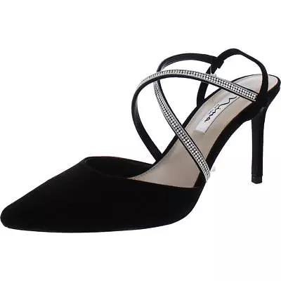 Nina Womens Nylda Black Pointed Toe Slip On Pumps Shoes 9 Medium (BM) BHFO 4772 • $16.99