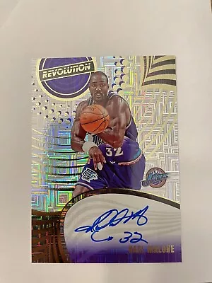 2023-24 Revolution Basketball Karl Malone Auto Levels #A-KUJ Utah Jazz HOF • $54.99