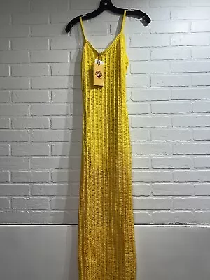 NWT! Simon Miller Mango Dress Yellow Ombre Knitted Dress W/ Openwork Panels Sz 4 • $60