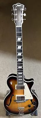 Johnson JH-100-S Delta Rose Hollow Body Singlecut Electric Guitar Sunburst Used • $135