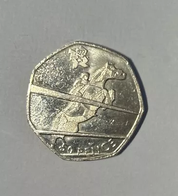 Rare Olympic 50p Equestrian /  Show Jumping 2011 • £4