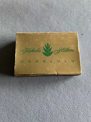 Matchbox From Kahala Hilton-Honolulu Hawaii-Yellow Tipped Matches-Unstruck • $3.75