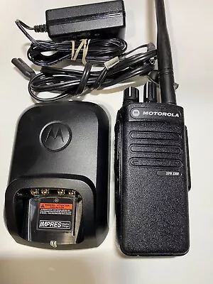 Motorola XPR3300 VHF  MotoTRBO Digital Radio With Battery And Impress Charger. • $440