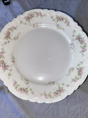 HABSBURG CHINA MZ AUSTRIA PORCELAIN PINK FLOWERS DINNER PLATE 12 For $115 • $115