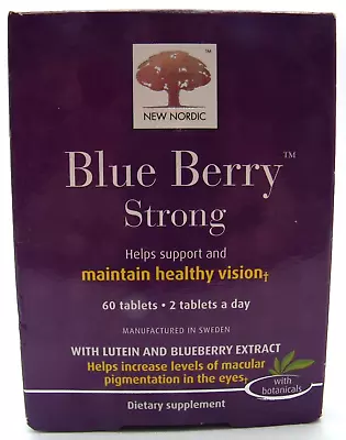 Nordic Blue Berry Strong 60 Tablets Exp. 12/24 • $16.95