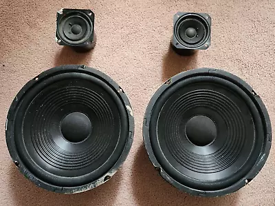 Vintage 1990s Radio Shack Pair Of 10  Woofers + Pair3  Midrange-tweeter Drivers • $50