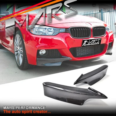 Carbon Bumper Bar Spoiler Lip Splitter For BMW 3-Series F30 F31 M Sport Bodykit • $399.99