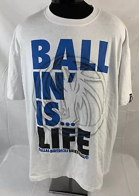 Dallas Mavericks T Shirt NBA Champs Team Logo Mens 4XL Dirk Nowitzki Finals VTG • $26.99