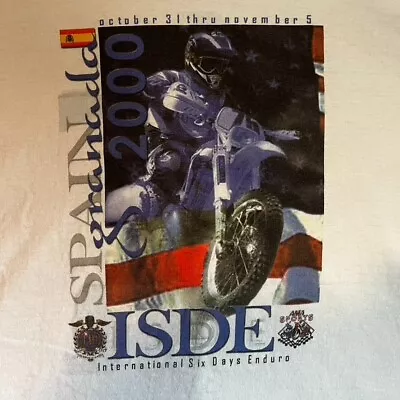 Vintage 2000 International Six Days Enduro Granada Spain T Shirt XXL AMA Series • $25