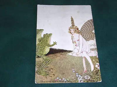 Original Ida Outhwaite Fantasy Children Postcard - Frog A & C Black. • £9.50