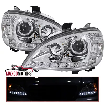 Projector Headlights Fits 2002-2005 Mercedes W163 ML320 ML350 ML500 LED Strip • $216.49