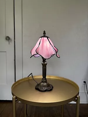 Tiffany Style Stained Glass Flower Table Lamp • $50