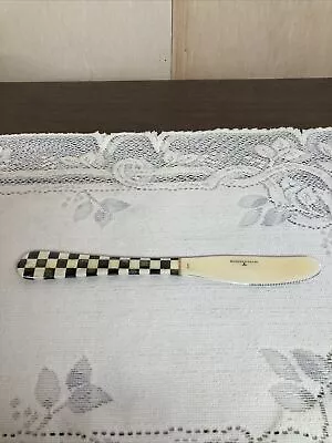 MacKenzie-Childs Courtly Check White Enamel 8 5/8” Dinner Knife • $11.43