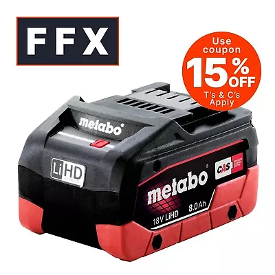Metabo 625369000 18LIHD80 18v LiHD 8Ah Slide In Battery • £139