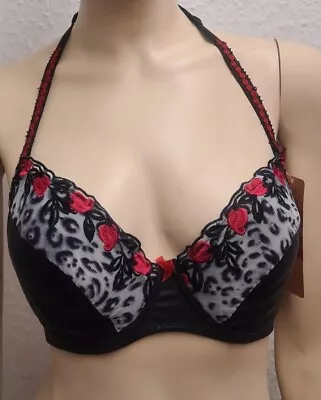£19.25 • Buy Halterneck Bra With Lace Up Back The Erotic Collection