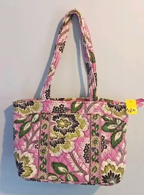 Vera Bradley Priscilla Pink Campus Tote Handbag Travel Mother's Day Gift • $18.99