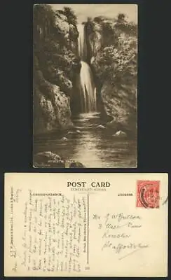 £4.99 • Buy Elmer Keene Artist Signed 1927 Old Postcard Dyserth Falls Waterfalls Rocks Wales
