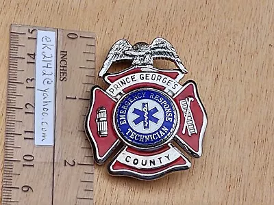 Defunct Prince George's County MD Emergency Technician ERT FD Badge Custom Seal • $40