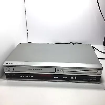 Philips VCR DVD Combo Player VHS Recorder DVP3050V 4 Head Hi-Fi Stereo No Remote • $54.99