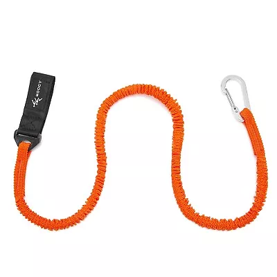 Elastic Kayak Paddle Leash Safety Lanyard Assault Boat Foot Canoe Safety Rope • £8.38