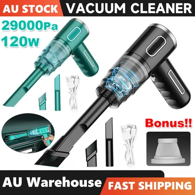 $20.25 • Buy 29000PA Mini Vacuum Cleaner Powerful Cordless Wet-Dry Car Pet Handheld Wireless
