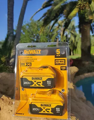 2Pack Dewalt DCB205 20V MAX XR 5.0 Ah Compact Power Tool Battery Original 2024 • $99.95