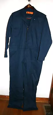 Mens Red Kap Navy Blue Mechanic Jumpsuit Work Wear Uniform One Piece 50 Regular • $37.46