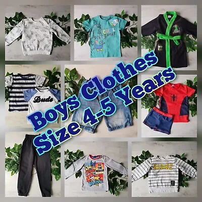 £4.45 • Buy Boys Clothes Make Build Your Own Bundle Job Lot Size 4-5 Years Shorts Jeans Top