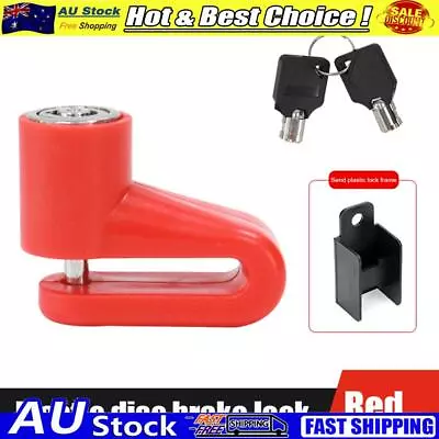 Electric Scooter Disc Brake Lock Anti Theft With Lock Frame For M365 (Red) • $8.34