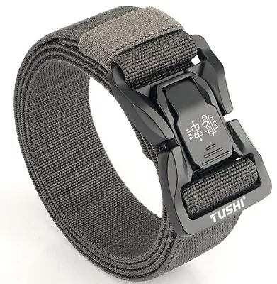 Magnetic Tactical Belt Quick Release Buckle Nylon Fashion Adjustable 5 Colors • $10.70