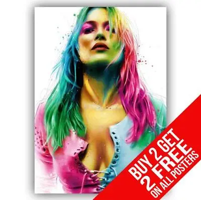 Kate Moss Model Poster Art Print A4 A3 - Buy 2 Get Any 2 Free • £6.97