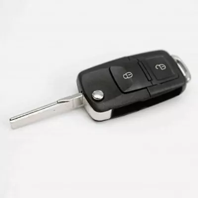 Volkswagen Vw 2 Button Replacement Flip Key Remote Fob Case Uncut Blade T5 Golf • $7.45