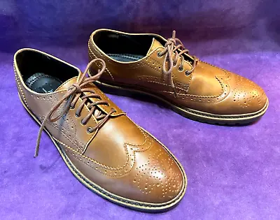 Marc Anthony Wing Tip Oxford Shoes - Brown - Men's 9 Med • $12